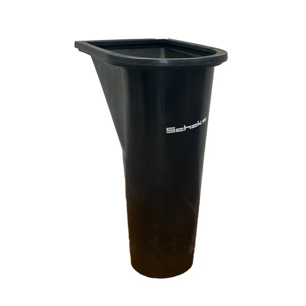 Funnel for debris chute | loading opening: 87 x 61.5 cm, discharge opening:  35 mm, | height: 131 cm, length: 99 cm, width: 73 cm